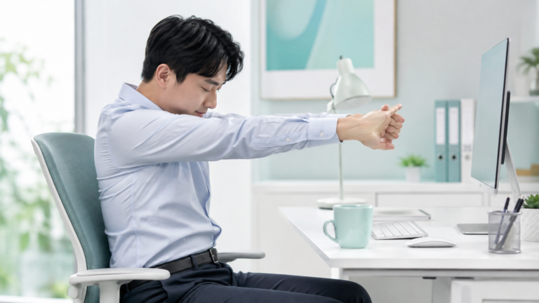 폼롤러 없이 등 뭉침 해소하는 방법 — 사무실 의자에서 바로 하는 루틴 5가지