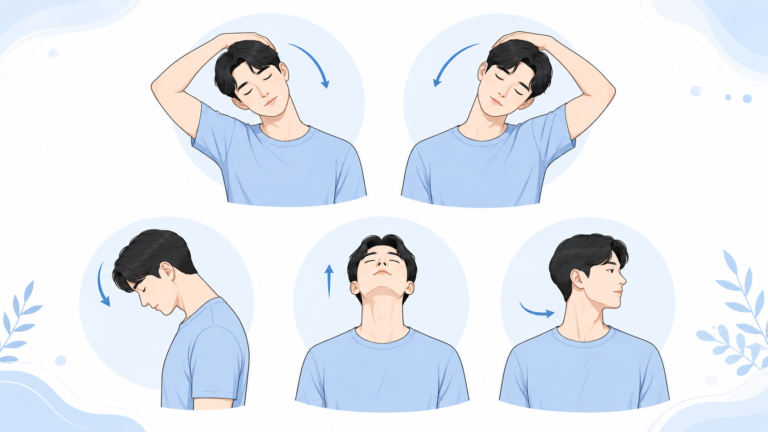거북목 스트레칭 5단계 – 직장인 목·경추 불편감 자가관리 핵심 루틴